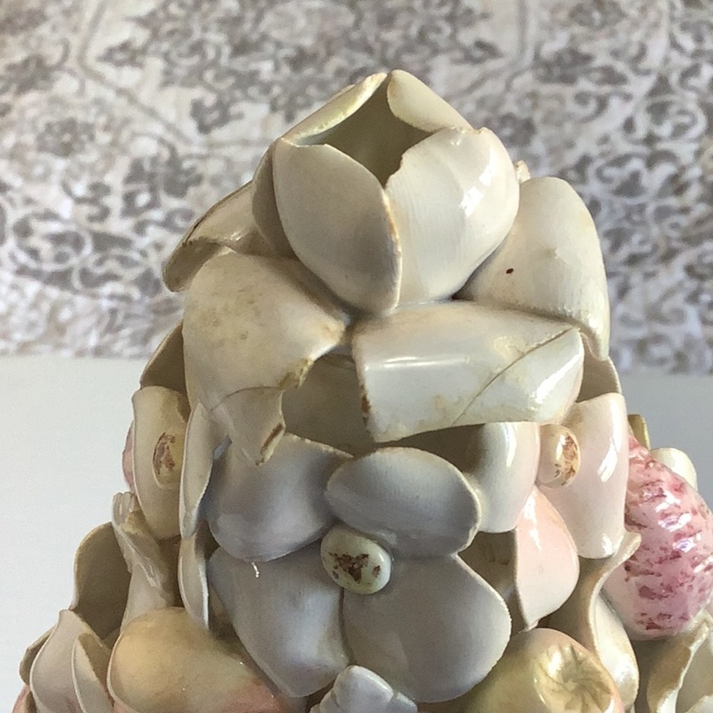 ARDALT Italy Vintage Fiori Bianco Porcelain Topiary Tree Cottagecore 14” - Picture 12 of 14